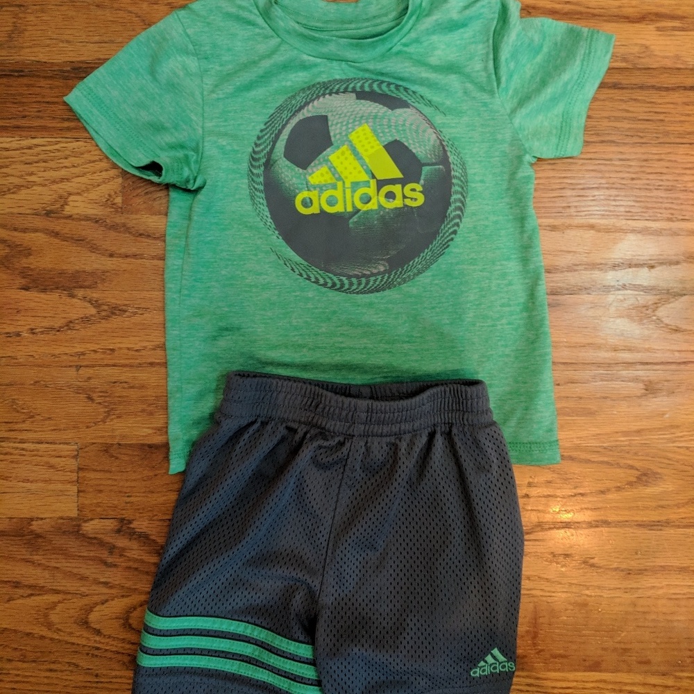 Adidas Soccer Tee and Shorts